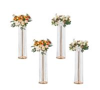 Support Fleur Mariage - VEVOR - 4PCS Support de Fleurs de Mariage Centre Table de Mariage en Cristal 90cm