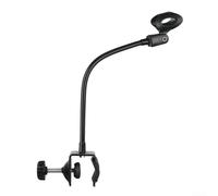 Support flexible col de cygne avec pince de bureau pour diffusion en direct et utilisation en studio avec rotation à 360 degrés (micro de 28 à 40 mm de diamètre)