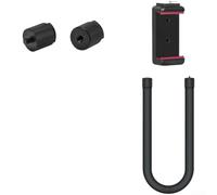 Support flexible en silicone pour caméra d'action Bande en alliage d'aluminium Filetage 1/4 Support rotatif pour casque de vélo 52 cm C
