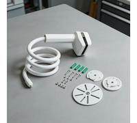 Support flexible pour appareil photo bébé réglable à 360 degrés pour HelloBaby Optics Owlet VAVA ABS Métal Blanc 1,1 m