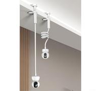 Support flexible pour appareil photo de bébé avec mouvement complet à 360 degrés pour des angles personnalisés, compatible avec plusieurs moniteurs bébé (0,8 m)