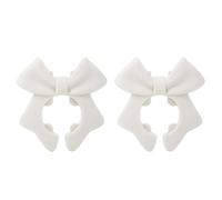 Support flexible pour ustensiles de cuisine avec clip décoratif en forme de nœud pour cuillère qui se fixe à la poignée des ustensiles de cuisine