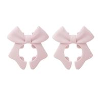 Support flexible pour ustensiles de cuisine avec nœud décoratif en forme de nœud pour cuillère et pince qui se fixe à la poignée des ustensiles de cuisine en silicone