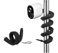 Support Flexible Universel Compatible Avec L'eufycam 1/2/2c/2c Pro/3/3c/E/S3 Pro, Arlo Pro 4/Pro 3/Pro 2/Ultra/Ultra 2/Essential 2(Xl), Reolink Argus 2, (Noir, 1pcs)