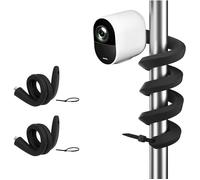 Support Flexible Universel Compatible Avec L'eufycam 1/2/2c/2c Pro/3/3c/E/S3 Pro,Arlo Pro 4/Pro 3/Pro 2/Ultra/Ultra 2/Essential 2(Xl),Reolink Argus 2,(Noir,2pcs)