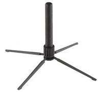 K & M Pied de flûte 15232 pour flûte traversière de Boehm noir pliable quatre pieds léger 74 g