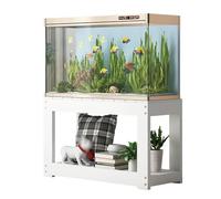 Support for Aquarium en Bois Massif Support for Aquarium en Bois Robuste Caractéristiques Espace de Rangement À Deux Niveaux Supporte 1,5 Tonne(A,80x40x60cm/31.5x15.7x23.6in)