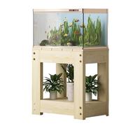 Support for Aquarium en Bois Massif Support for Aquarium en Bois Robuste Caractéristiques Espace de Rangement À Deux Niveaux Supporte 1,5 Tonne(B,80x40x60cm/31.5x15.7x23.6in)
