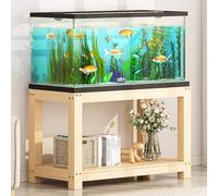 Support for Aquarium Marron, Support en Bois Robuste for Aquarium Avec Espace de Rangement À Deux Niveaux, Étagère Polyvalente Couleur Bois, Hauteur 50 Cm(B,LxW150x45cm/59.1x17.7in)