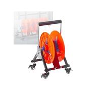 Support For Bobines De Fil Électrique À 4 Roues, Assortiment De Fils Électriques, Chariot Robuste For Bobines De Fil, For L'industrie Électrique Et Le Garage(1 Rods Wire)