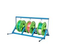 Support For Bobines De Fil Électrique, Distributeur Multi-bobines, Support De Rangement Pliable For Câbles, Avec Plateau De Rangement Réglable, Capacité De 30 Kg(Yellow,73x37x32cm)