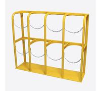 Support for bouteille d'oxygène avec chaînes - Support de bouteille de gaz robuste à fixer au sol for maisons de retraite et hôpitaux, 1 pièce(Length 120cm)