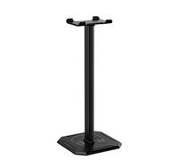 Support for Casque de Jeu, 2 pièces, Gain de Place, Organisateur de Bureau, Exposition, Cintre for écouteurs, Support de Casque en Alliage d'aluminium(Black)