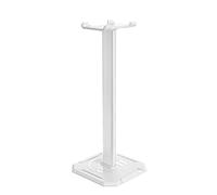Support for Casque de Jeu, 2 pièces, Gain de Place, Organisateur de Bureau, Exposition, Cintre for écouteurs, Support de Casque en Alliage d'aluminium(White)