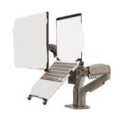Support for Double écran, Support for Ordinateur Portable, télescopique Rotatif avec Plateau, réglage en Hauteur et rehausseur