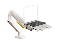 Support for Ordinateur Portable X1, Plateau à Bras robotique, sans poinçon, for Moniteur d'ordinateur, Levage et Cadre de Support Vertical Suspendu(X1 White)