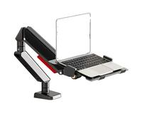 Support for Ordinateur Portable X1, Plateau à Bras robotique, sans poinçon, for Moniteur d'ordinateur, Levage et Cadre de Support Vertical Suspendu(X1 Black)