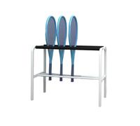 Support for Raquettes De Tennis Et De Badminton avec Revêtement Souple Autour De La Tige,for Clubs Et Installations Sportives(Raquette Non Incluse).(White)