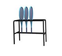 Support for Raquettes De Tennis Et De Badminton avec Revêtement Souple Autour De La Tige,for Clubs Et Installations Sportives(Raquette Non Incluse).(Black)