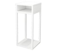 Support for terrarium à reptiles, support métallique for aquarium, rangement organisé, grande capacité, aucun assemblage requis(White,40x40cm/15.7x15.7in)