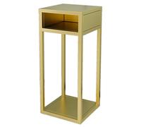 Support for terrarium à reptiles, support métallique for aquarium, rangement organisé, grande capacité, aucun assemblage requis(Gold,40x40cm/15.7x15.7in)