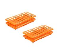 Support for tubes à essai en polypropylène | Laboratoire général orange 50 trous : compatible avec divers tubes for l'organisation