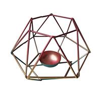 Support géométrique en fer forgé pour décoration de maison, bougeoir, bougies décoratives