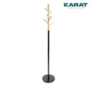 Support George 6 Crochet Schwarz-Brauner Design Rond Support Debout