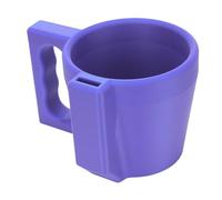 Support Gobelet Glace Réutilisable, Manche Isolé pour Crème Glacée, Couleur Sobre - Design Élégant, Matériau Résistant ABS, Utilisation Polyvalente pour Dessert Glacé et Yaourt (Violette)