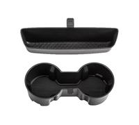 Support Gobelet Voiture pour Ford pour Ranger 2024 | Tapis Rangement Support Tampon Protection Panneau Antidérapant Tasse D'eau Contrôle Central(Black x2)