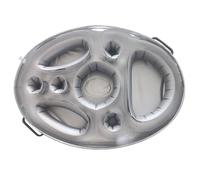 Support Gonflable Pour Matelas De Piscine En Pvc,1 Pièce,Napperon,Jouet Pour Relaxation,Spa,Plage - Type Silver