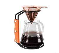 Support goutte à café en métal robuste outil essentiel pour tous les amateurs de café, compatible avec différentes méthodes d'infusion (F)