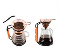 Support goutte à café en métal robuste outil essentiel pour tous les amateurs de café, compatible avec différentes méthodes d'infusion (C)