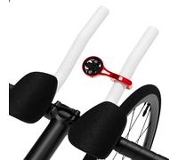 Support GPS AeroBar pour ordinateur Garmin Edge Explore, en aluminium pour guidon TT de 22,2 mm, lampe de poche et caméra d'action, compatible avec Bryton, Wahoo et CATEYE rouge