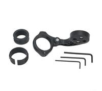 Support GPS de vélo compatible avec Garmin Edge et pour appareils iGPSPORT Pince réglable pour guidon de 25,4 mm et 31,8 mm de diamètre en ABS