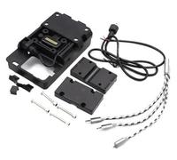Support GPS Moto pour Yamaha pour TMAX 530 DX SX Support Montage Base Téléphone D'extension Barre Transversale À Épingler D'adaptateur De Guidon(Black 2)
