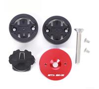 Support GPS pour vélo de route avec capuchon supérieur pour ordinateur Garmin viGPSPORT Cat Eye sur fourche de 28,6 mm de diamètre (rouge)