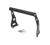 Support GPS Téléphone Moto pour Royal Enfield Himalayan 2016-2020 Smartphone avec Plaque D'extension Et Fixation sur Barre Transversale GPS Navigation Titulaire(Noir 2,22MM)