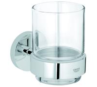 Support Grohe Essentials avec verre en cristal, 40447001
