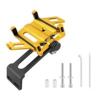Support Guidon Vélo Aluminium Léger pour Smartphone 4.5-7" | Alliage d'aluminium usinÃ©, lÃ©ger et pour robuste, rÃ©sistant aux vibrations, idÃ©al terrain, longue durÃ©e de vie(Silver)
