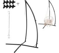 Support Hamac,Support Chaise Suspendue,Support pour Fauteuil Suspendu,Supports Pour Hamac,Support Hamac Chaise Avec Crochets,Réglable en Hauteur,pour tous Types Hamac,Charge Max 110 kg,pour Balcon