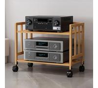 Support HiFi de grande capacité - Support audio réglable à 2/3/4/5 niveaux - Solution de rangement stéréo robuste - Assemblage facile pour home cinéma et équipement audiovisuel