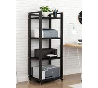 Support Hifi robuste, étagère multimédia à 4 à 7 niveaux pour le rangement de DVD et d'équipements audio, armoire moderne sur roulettes pour un usage domestique