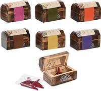 Support Home ESPRIT bois de mangue Mandala indien 9,5 x 5,5 x 6 cm encens (6 pièces) (10 pièces)