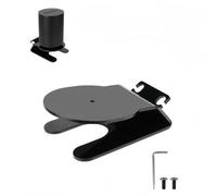 Support inclinable en acrylique compatible avec Sonos Era 100 - Base de bureau absorbant les chocs avec rangement pour câbles et coussinet antidérapant pour installation audio domestique