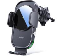 ¿Support Induction Auto 15w Charge Rapide - Compatible Iphone 11-16 & Samsung S22-S24 - Fixation Grille Aération¿[Auto5130120]