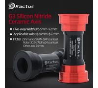 Support inférieur ktus PF4124 BB86 BB92 pour Shimano/SRAM GXP Pressfit 41mm largeur 86.5-92 roulement en céramique 24mm pédalier pièces de vélo PF4124-Black