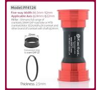 Support Inférieur Ktus Pf4124 Bb86 Bb92 Pour Shimano/Sram Gxp Pressfit 41mm Largeur 86.5-92 Roulement En Céramique 24mm Pédalier Pièces De Vélo - Type Pf4124-Red