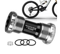 Support inférieur pour vélos, entretoise de support inférieur, vélos de montagne à axe moyen | Outil de pédalier, remplacement fiable des vélos, arbre creux intégré fileté BB52