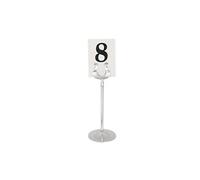 Olympia Support de numéro de table en acier inoxydable 10 cm, en forme de fer à cheval, convient aux numéros de table GC086 et GB629, P342